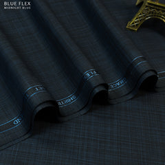 Blue Flex - Blended Textured Wash & Wear