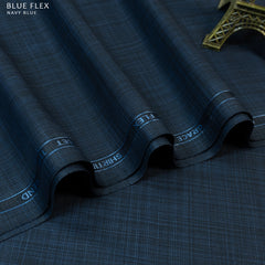 Blue Flex - Blended Textured Wash & Wear