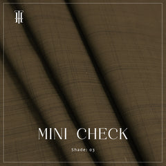 Mini Check - Texture Blended Wash & Wear
